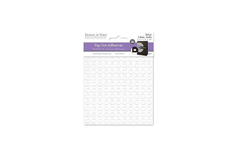 Forever in Time 3D Pop Dots for Scrapbook, 264-Piece