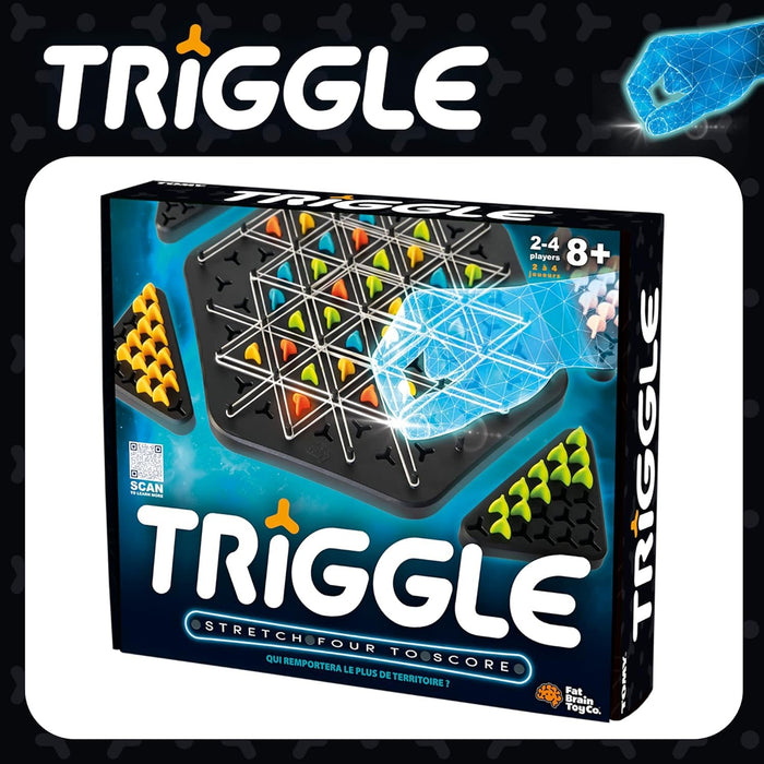 Fat Brain Toys Triggle - Territory Capture Family Game, 2 to 4 Players, Ages 8+