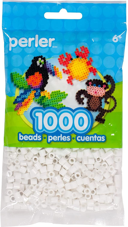 Perler Beads Fuse Beads for Crafts, 1000pcs, Toasted Marshmallow White