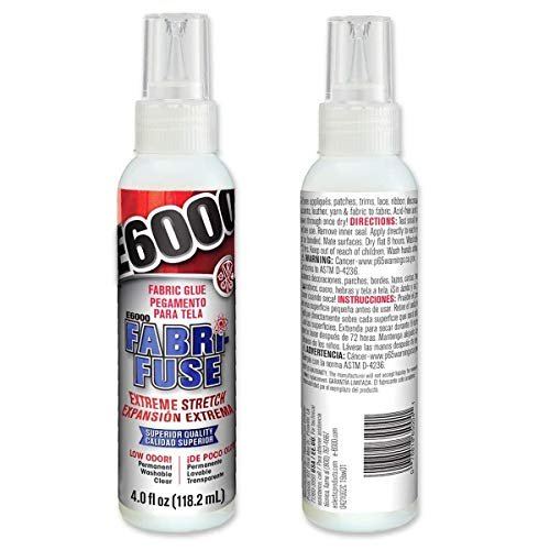 E6000 Fabri-Fuse Fabric Adhesive Glue (4-Ounce), for Rhinestones, Gems, 5-Pack Pixiss Wooden Handle Stylus Applicator Pens