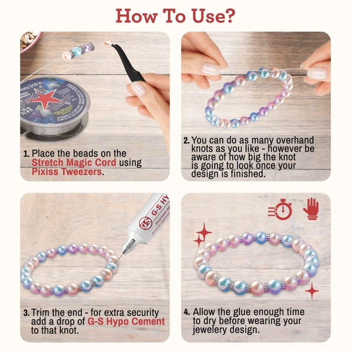 Magic How To Make A Knot With Elastic Cord How To Tie A Bracelet