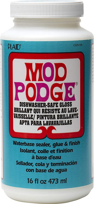Mod Podge Dishwasher Safe Waterbased Sealer, Glue and Finish (8-Ounce),  CS15059 Gloss, 8 Ounce 