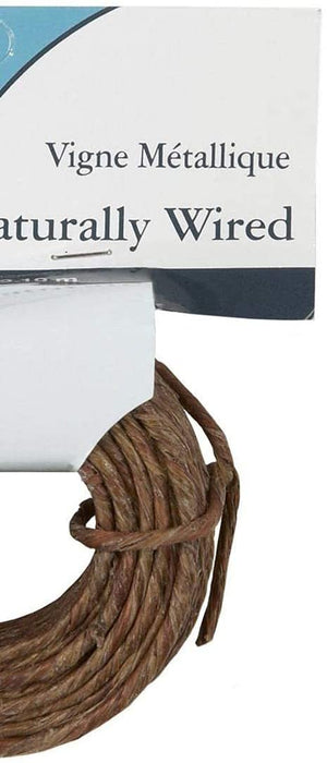 Darice Naturally Wrapped Vine Covered Craft Wire Rope with Rustic Feel for Wedding Crowns Woodland Crowns Head Wreaths Floral Arranging DIY Projects and Decorating 40 feet Brown