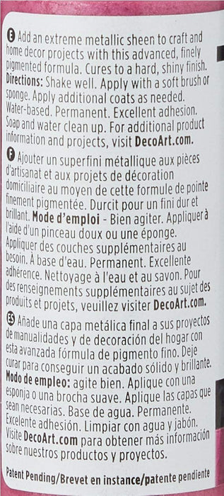 DecoArt 2 Ounce, Pink Tourmaline Extreme Sheen Paint,