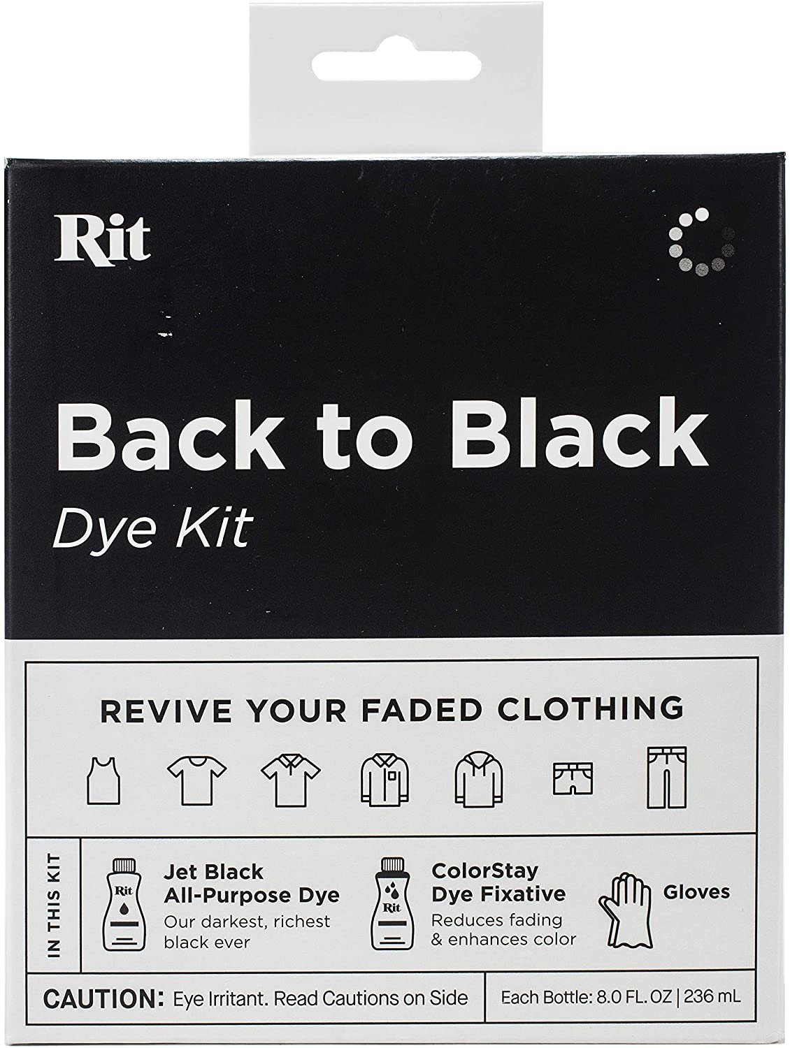 Rit Black All Purpose Dye, 8.0 fl oz