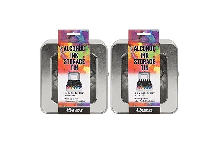 Tim Holtz Alcohol Ink Storage Tins - Pack of Two Tins