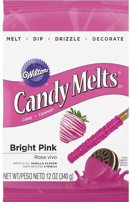 Wilton Bright Pink Candy Melts Candy, 12 oz.