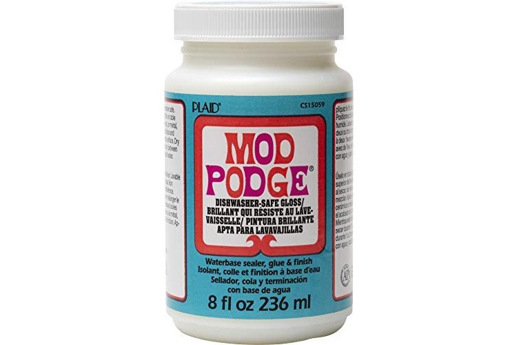 Mod Podge Dishwasher Safe Gloss Sealer, Glue and Finish, Clear, 8