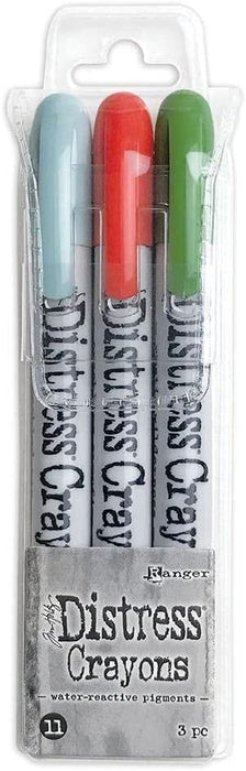 Tim Holtz Distress Crayons Set 11 and Set 12 - Includes Six New Distress Colors from 2020-2021