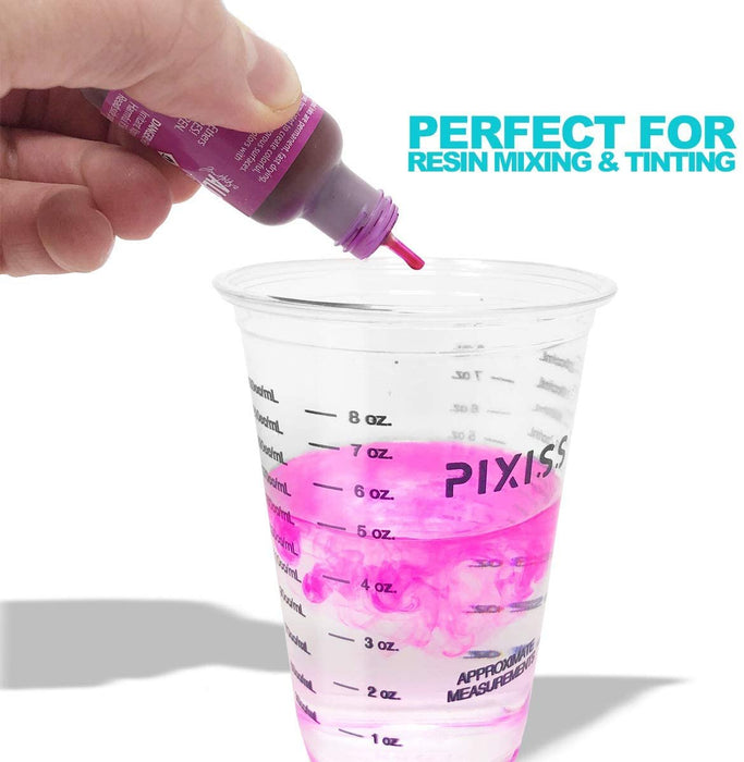 10 oz Clear Plastic Disposable Epoxy Resin Mixing Cups