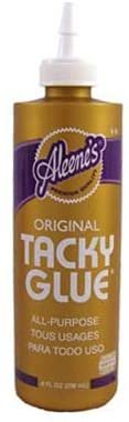 Aleenes Tacky Glue Craft Glue - 4-Ounce, Aleenes Original Tacky Glue, Quick Dry Tacky Glue, All Purpose Precision Craft Glue, Pixiss Wooden Art