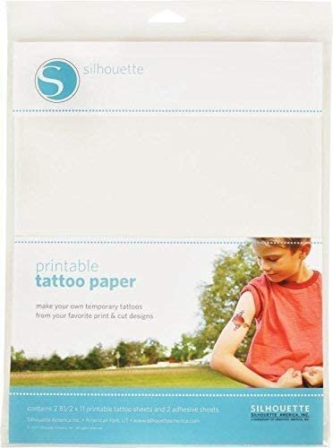 Silhouette 8.5X11 Temporary Tattoo Paper 2/Pkg- — Grand River Art Supply