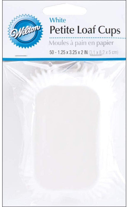 Wilton Mini Loaf Baking Liner/Cups White 50 Pack Bread/Muffins/Cake (1 —  Grand River Art Supply