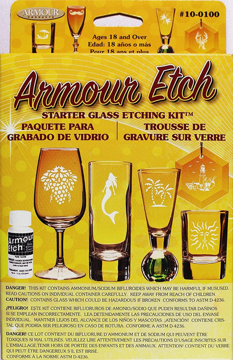 Armour Etch Glass Etching Starter Kit — Grand River Art Supply