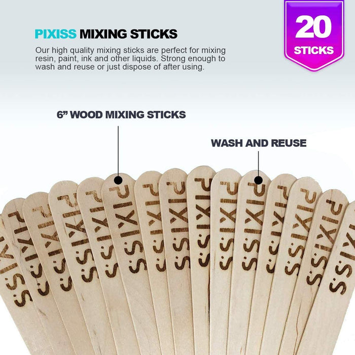 Paint Mixing Stirring Sticks Wood (200 pcs) FREE SHIPPING