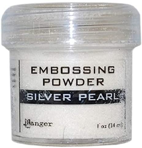 Embossing Powder, Silver Pearl (1-Ounce Jar)