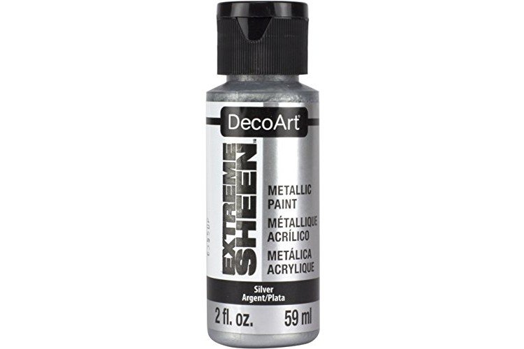 DecoArt 2 Ounce, Silver Extreme Sheen Paint, 2 oz