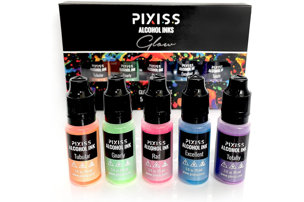 Glow in The Dark Resin Pigment - 5 Vibrant Colors Concentrated Glow in The  Dark Alcohol Ink, Concentrated Epoxy Resin Colour Dye Great for Petri Dish,  Coaster, Painting, Tumbler Cup Making15ml Each 