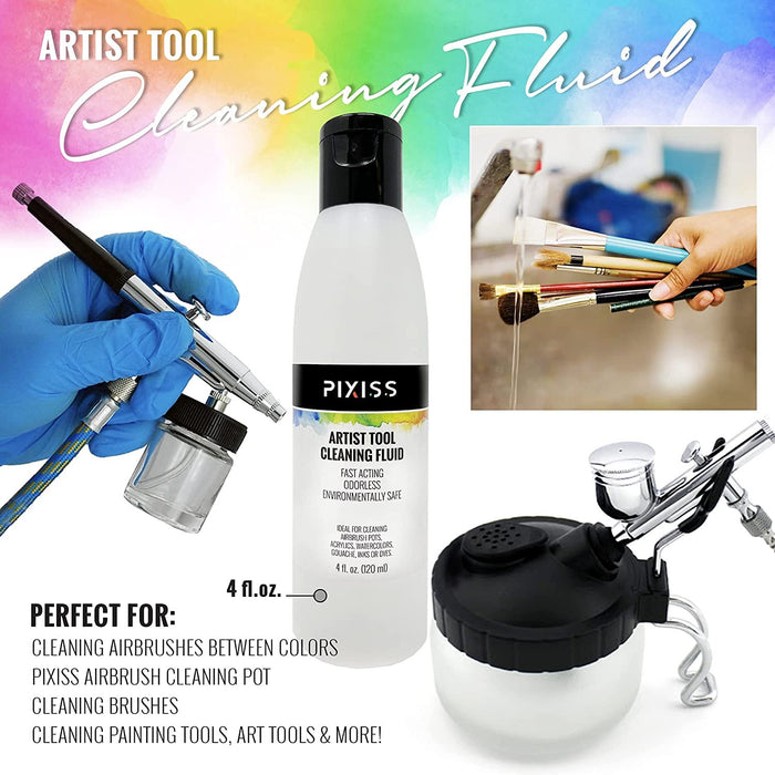 Airbrush Cleaning Kit Brush Cleaner Solution - Airbrush Clean Pot