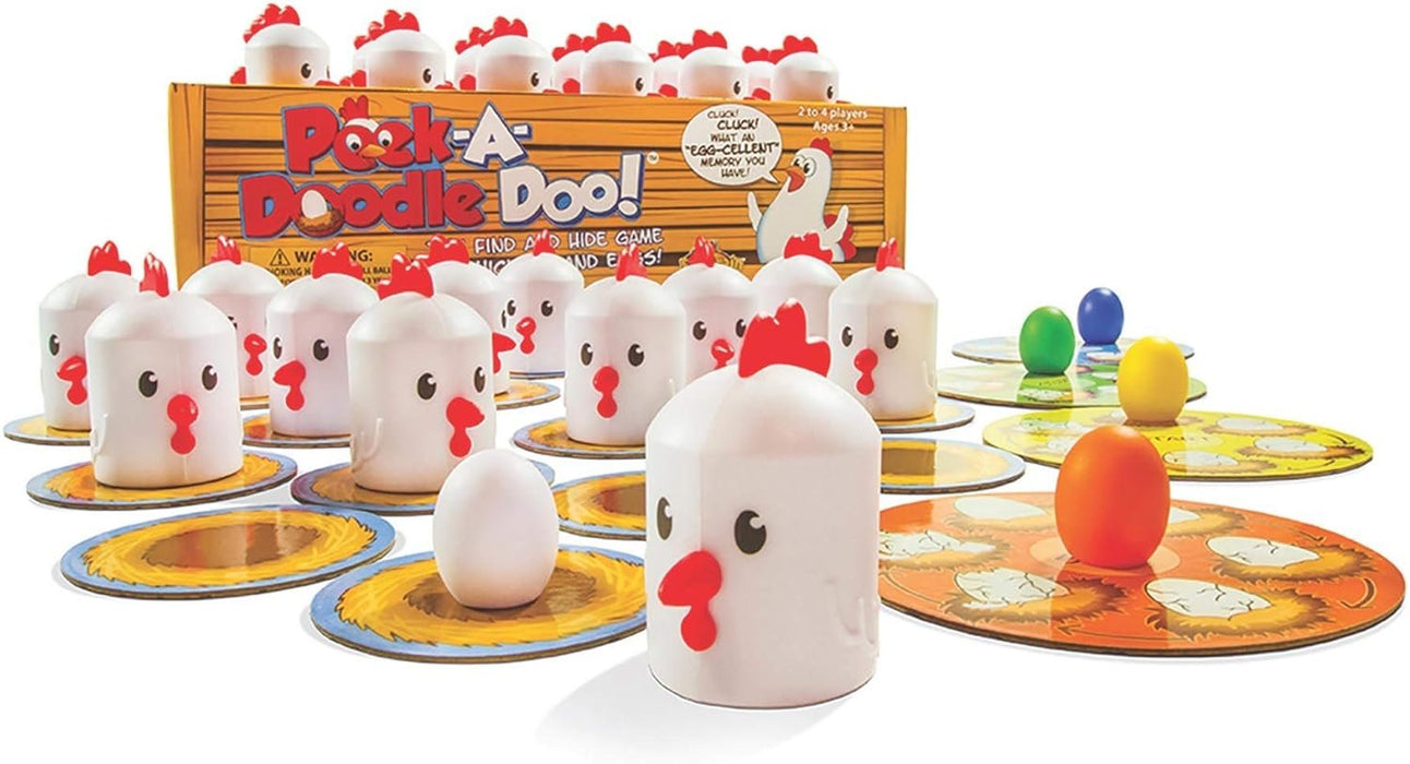 Fat Brain Toys Peek-A-Doodle Doo - Chicken-and-Egg Memory Game for Toddlers & Kids