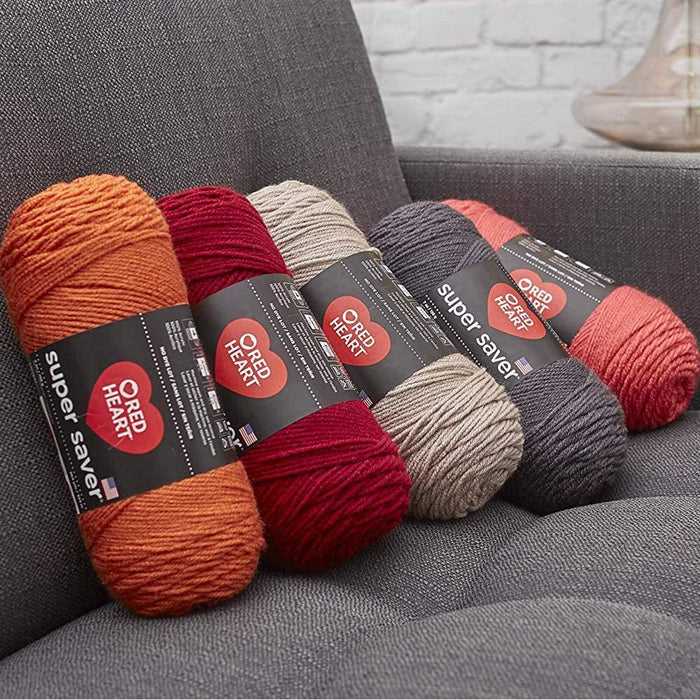 Red Heart Super Saver Yarn (3-Pack) Cherry Red E300-319 — Grand