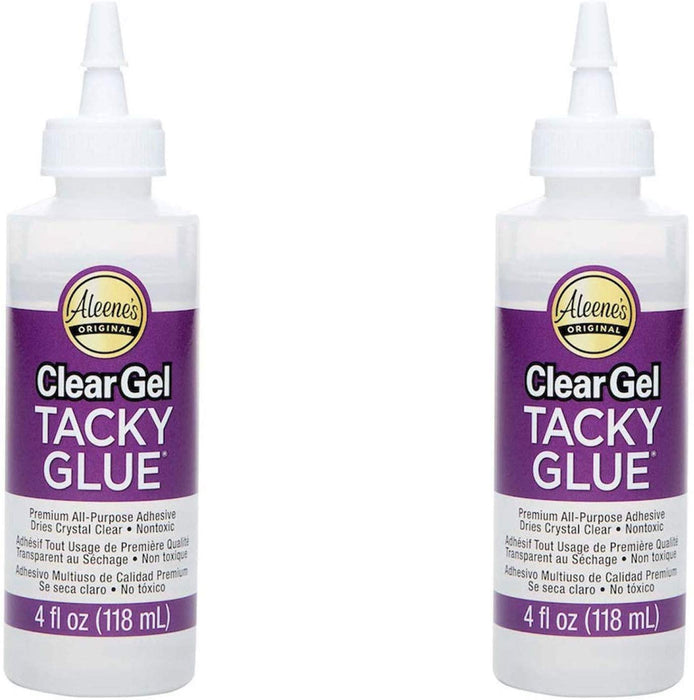 Aleene's Clear Gel Tacky Glue 4oz, Pack 2