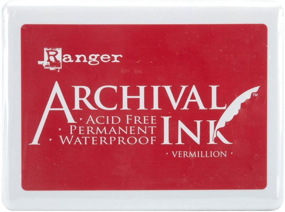 Ranger A3P-30522 Archival No.3 Jumbo Inkpad, Vermillion