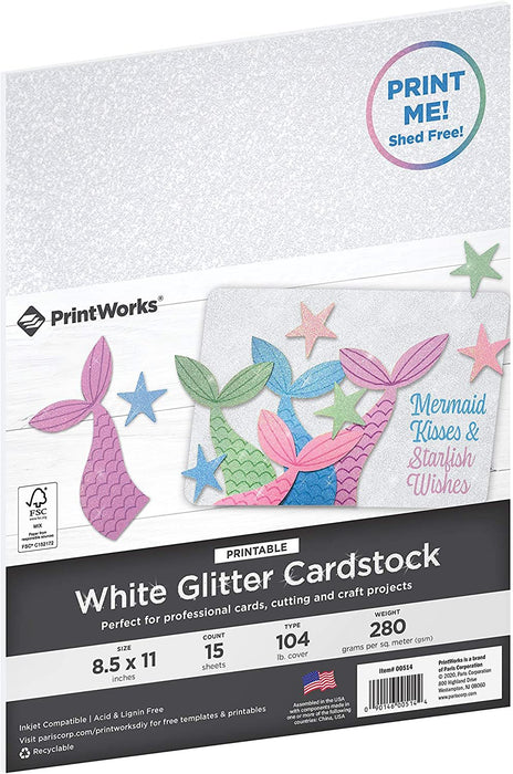 Craft Perfect Glitter Cardstock