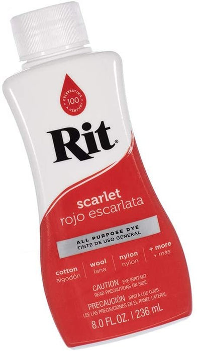Rit Dye Multi-Purpose Liquid 8 OZ. | Great for Clothing, Accessories,  Décor, and Much More | 2-Pack, Scarlet Red