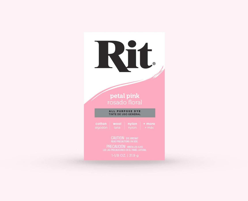 Rit Dye Bundle Petal Pink, Fuchsia, Black and Wine, Gloves and Rubber Bands