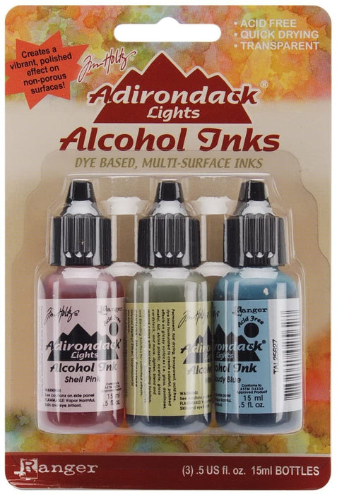 Adirondack Lights Alcohol Ink .5oz 3/pkg-countryside-shell Pnk/willow/cloudy