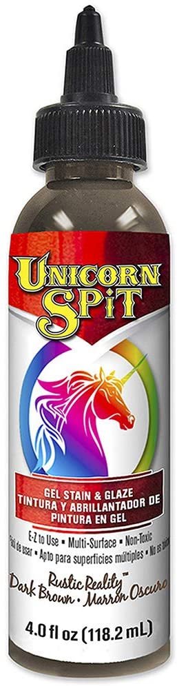 Unicorn Spit 5771006 Gel Stain and Glaze, Zia Teal 8.0 FL OZ Bottle 