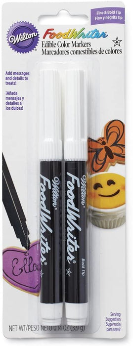 Wilton 609-1192 Black Food Writer Edible Ink Markers (2-Pack)