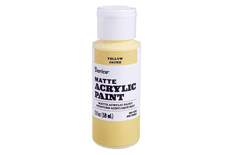 Darice Matte Yellow, 2 ounces Acrylic Paint