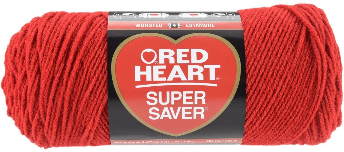 E300 Super Saver Yarn, Cherry Red, 7 oz - 3 Packs