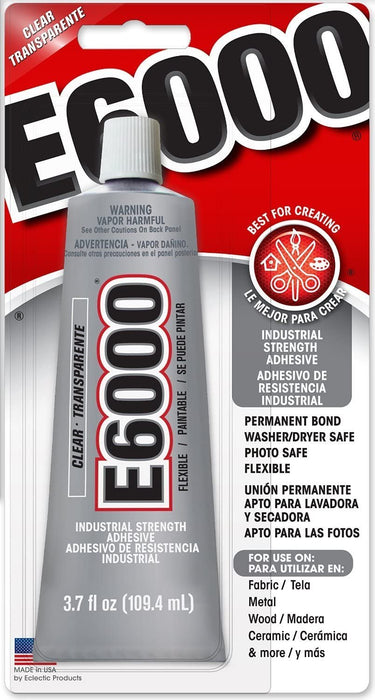 Eclectic Products 230012 3.7 oz Amazing E-6000 Craft Adhesive Uncarded, Clear 4 Pack