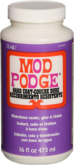 Mod Podge CS15063 Waterbased Sealer, Glue & Finish, 16 oz, Hard Coat, 16 Ounce, Clear, 16 Fl Oz