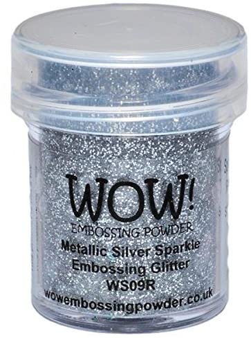 WOW! Sparkle Bundle - Embossing Powders 4 (15ml) Jars Metallic Gold Sparkle, Metallic Copper Sparkle, Pearl Gold Sparkle and Metallic Silver Sparkle