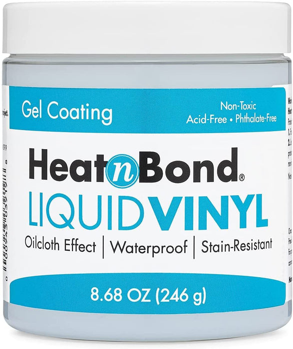 HeatnBond Liquid Vinyl Water Proof and Stain Resistant Gel Coating, 8.68 oz
