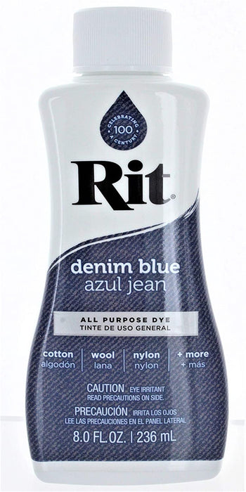Rit 88360 8 Oz Denim Blue Liquid Dye (Pack of 2)