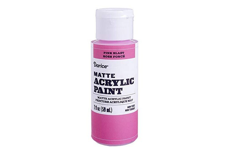 Darice Matte Pink Blast, 2 ounces Acrylic Paint