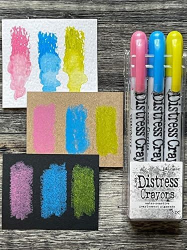 Tim Holtz Distress Pearlescent Crayons Halloween and Holiday