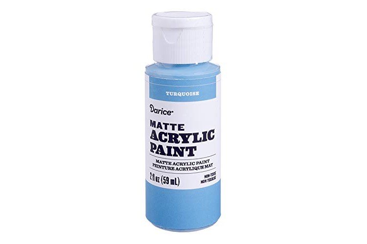 Darice Matte Turquoise, 2 ounces Acrylic Paint