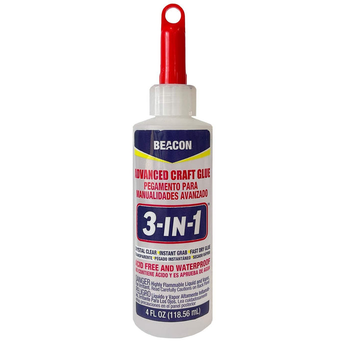 Beacon 3-in-1 Advanced Crafting Glue, 4-Ounce, 2-Pack