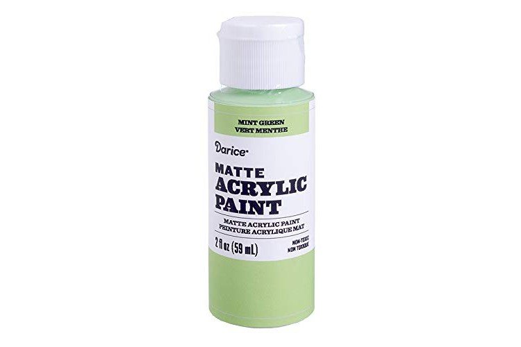 Darice Matte Mint Green, 2 ounces Acrylic Paint