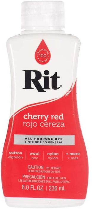 Rit Dye Liquid Fabric Dye, 8-Ounce, Cherry Red — Grand River Art Supply