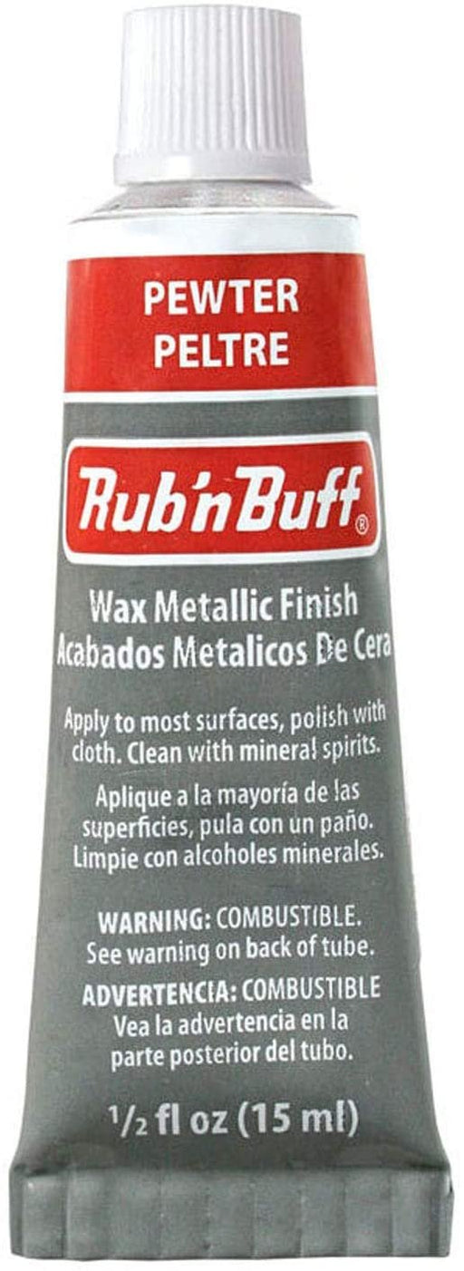 Rub 'N Buff Metallic Wax Finish .5oz-Pewter — Grand River Art Supply