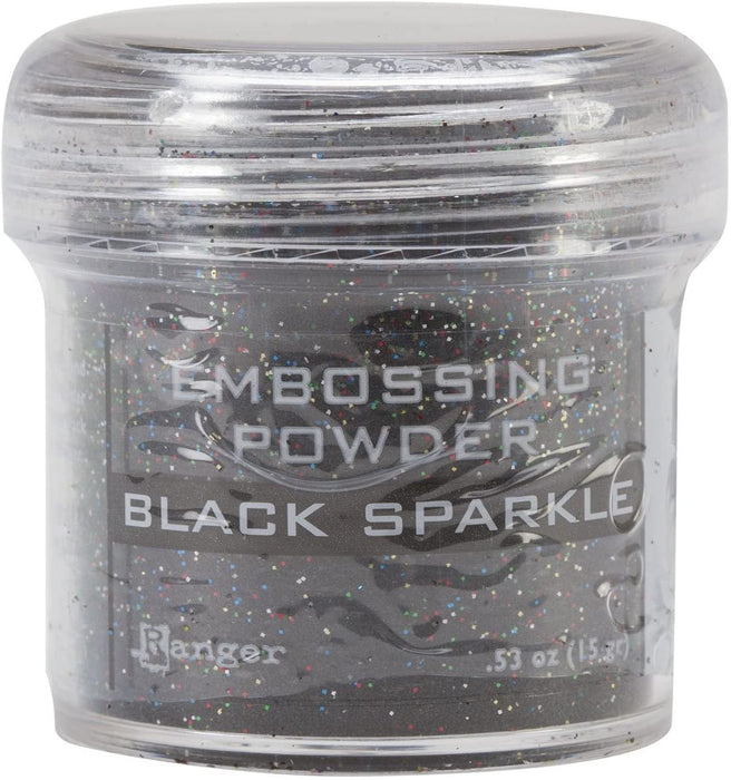 Ranger 359851 Embossing Powder, Black Sparkle