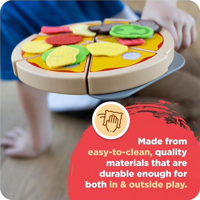 Fat Brain Toys Pretendables Backyard Pizza Oven Set - Pretend Playset with Storage, 3+