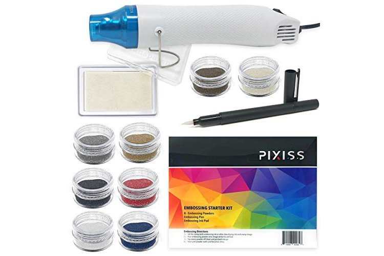 Embossing Kit with Heat Tool Bundle, Embossing Powders, Complete Embos —  Grand River Art Supply